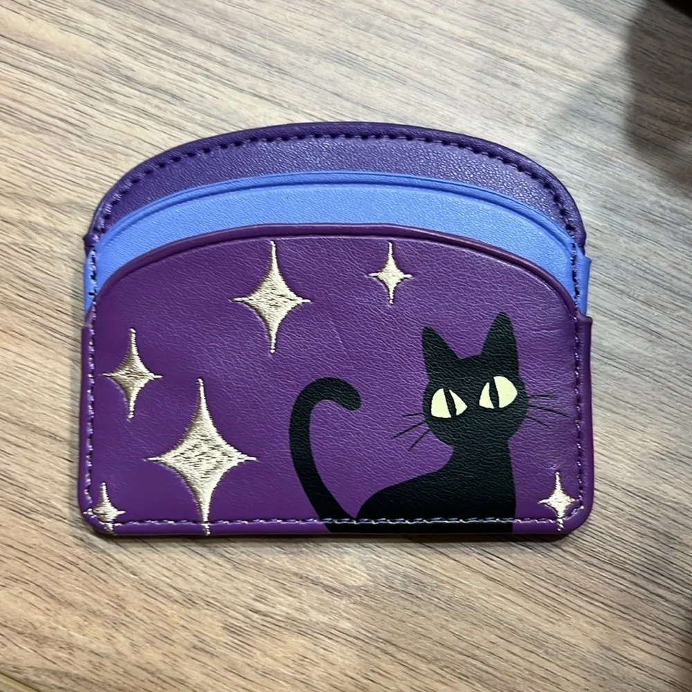 Disney Hocus Pocus Backpack with Cat Coin Purse and Card Holder Wallet